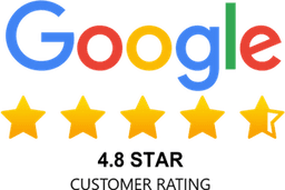 Google Reviews 4.8 out of 5 stars badge